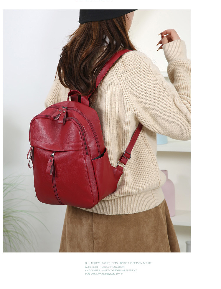 Koreanischer Doppelschultergurt Rucksack für Damen 2025 Neue Herbst- und Winterkollektion große Kapazität trendige Pendel- und Straßenrucksack modisch