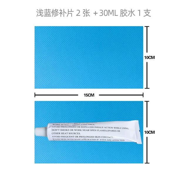2 photos of light blue supplements+30ml glue