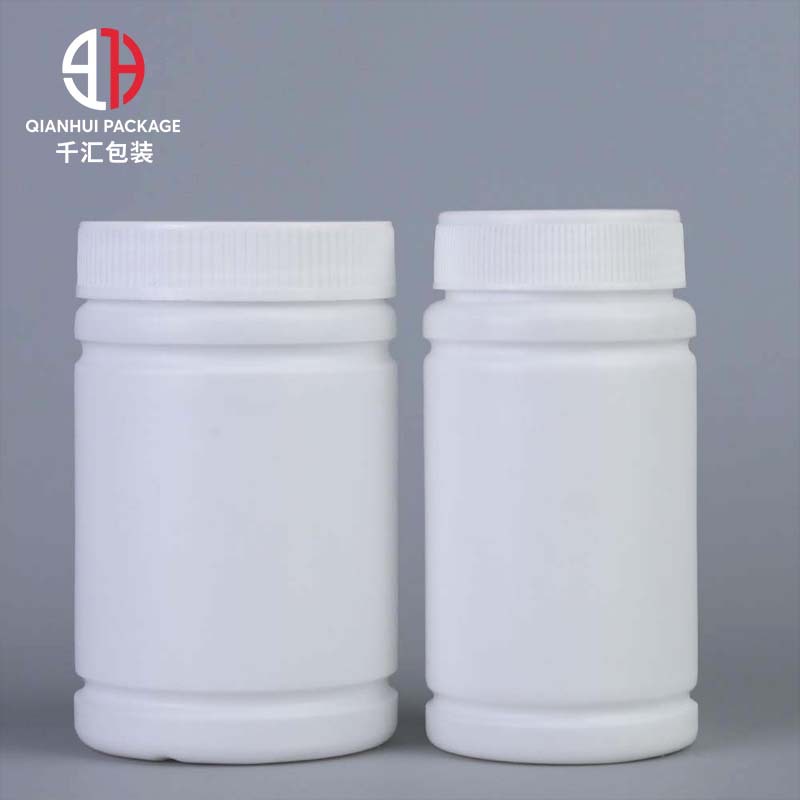20-1000ml白色固体塑料瓶pe竹节瓶胶囊密封瓶粉剂片剂广口塑料瓶