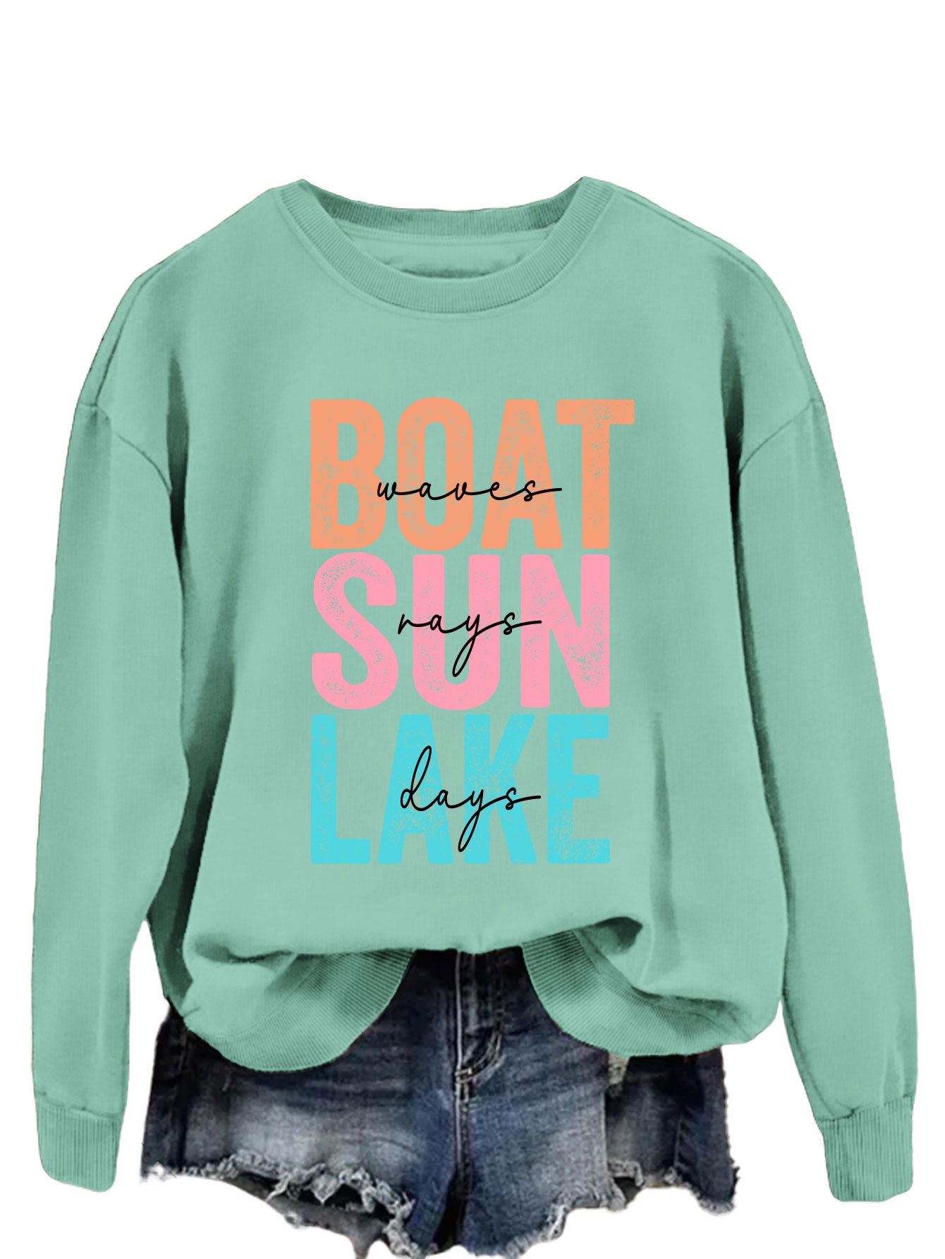 light green sweater (black color picture)