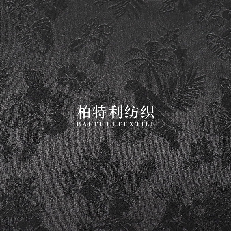 春夏提花面料仿醋酸莺歌梭织亮光涤纶布料女装旗袍衬衫新中式童装