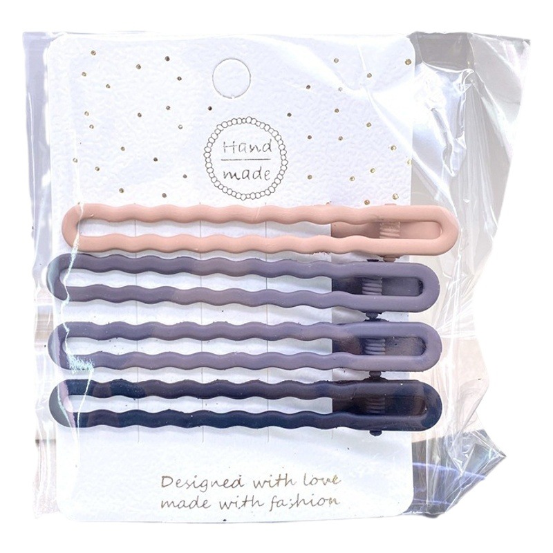 Metal horquilla hembra Red rojo 2023 nuevo clip tocado temperamento frente flequillo pelo roto horquilla lateral 2 yuanes