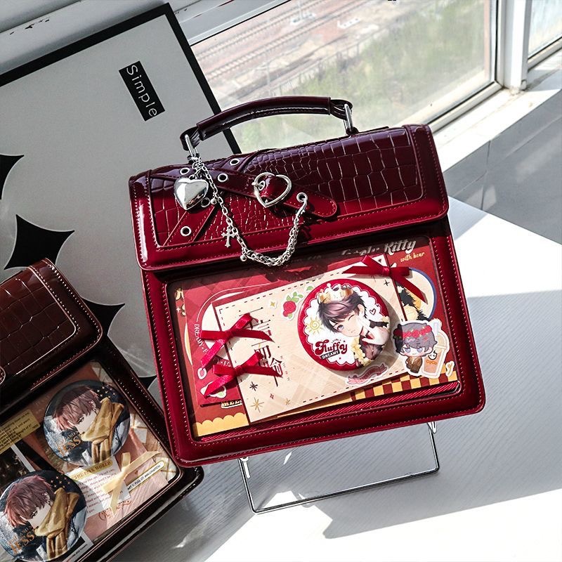 Original Subculture Gothic Chic Transparent 2D Badge Crossbody Bag