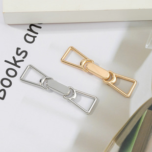 in stock Direct Supply Creative Simple Buckle Double-ring Silk Towel Buckle Internet Popular Same Style Alloy Korean Multi-function Knot Buckle