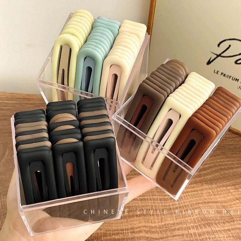 Horquilla de dopamina de color caramelo 2023 nuevos niños BB clip flequillos laterales clip frente tocado de horquilla rota