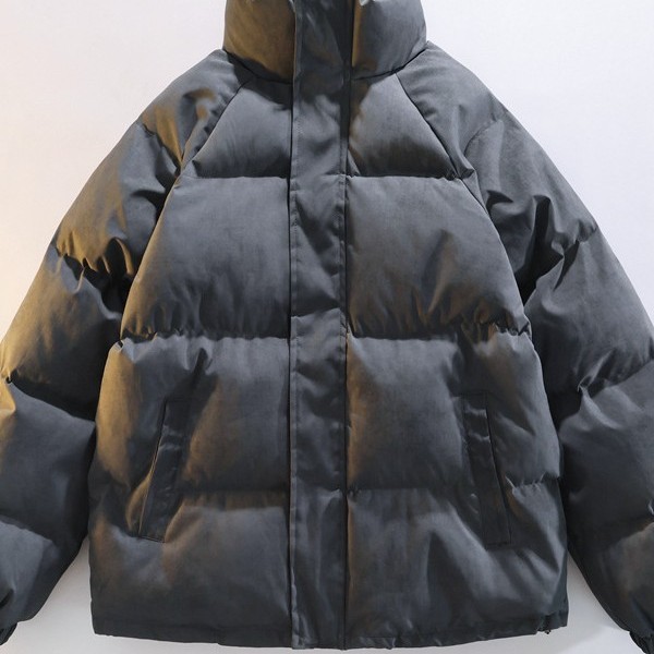 Winter coat hot-selling trendy brand Korean-style hooded thick cotton jacket trendy casual puffer jacket fleece-lined jacket
