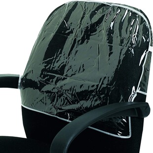 Barber Shop Chair Backrest Cover Protective Cover Hair Salon Hot Dyeing Chair Protective Cover PVC Transparent Chair Cover