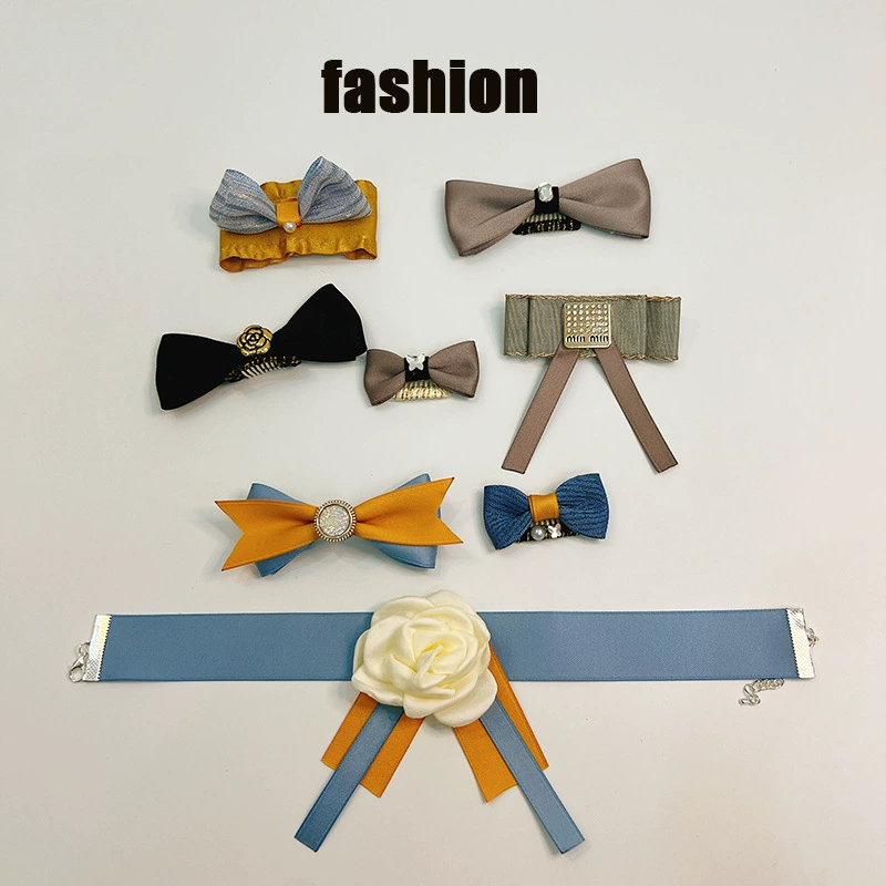 Новый стиль домашнее животное bb-зажим бант собачий головной убор для головных уборов Йоркские летние волосы принцесса Камальцис Тедди украшения