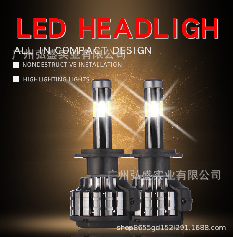 Tcyato 6-Sided Manufacturer Wholesale Car Led Headlights Six-Sided 360-Degree Illumination Front Headlights Modified High and Low Beam Motorcycle