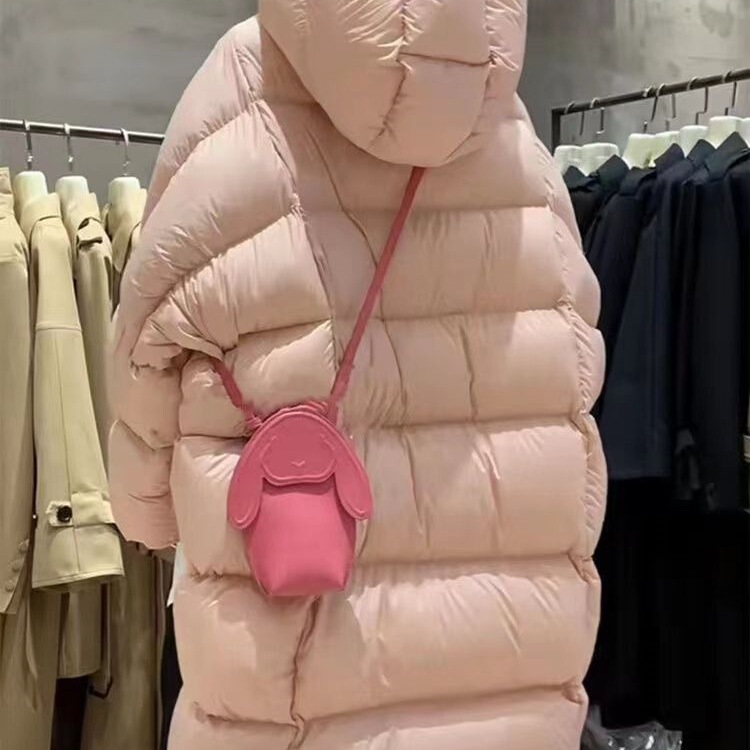 白鹅绒面包服~南油女装2025冬季新品加厚外套中长款连帽羽绒服女|undefined