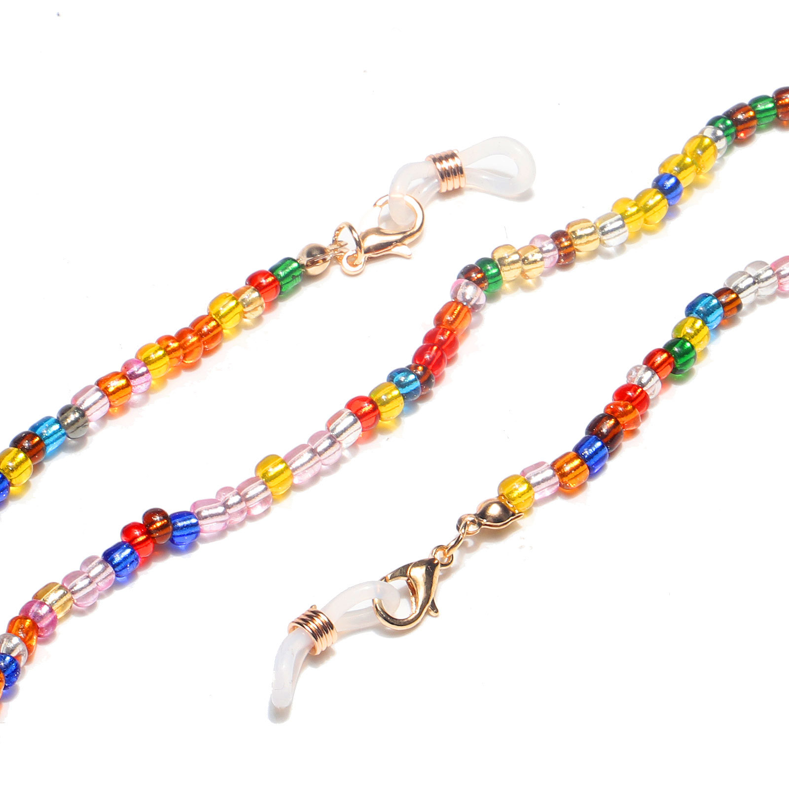 High Quality Fashion Mixed Color Rice Bead Glasses Chain display picture 3