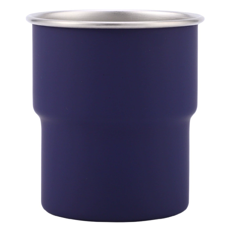 Однослойная походная кружка, популярная кружка для кофе из нержавеющей стали 304, высококачественная и удобная кружка для пива с закругленным краем для кемпинга.