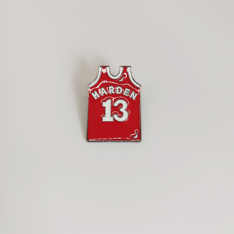 Fashion Jersey Basketball Alloy Enamel Unisex Brooches display picture 2