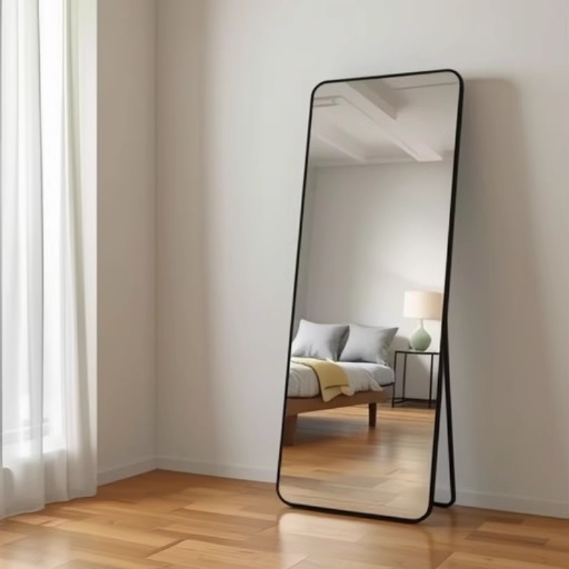 Full-Length Mirror for Dressing, Floor-Standing Large Mirror for Home Use, Wall-Mounted, Popular among Internet Celebrities, Suitable for Girls' Bedrooms and Clothing Store Fitting Rooms