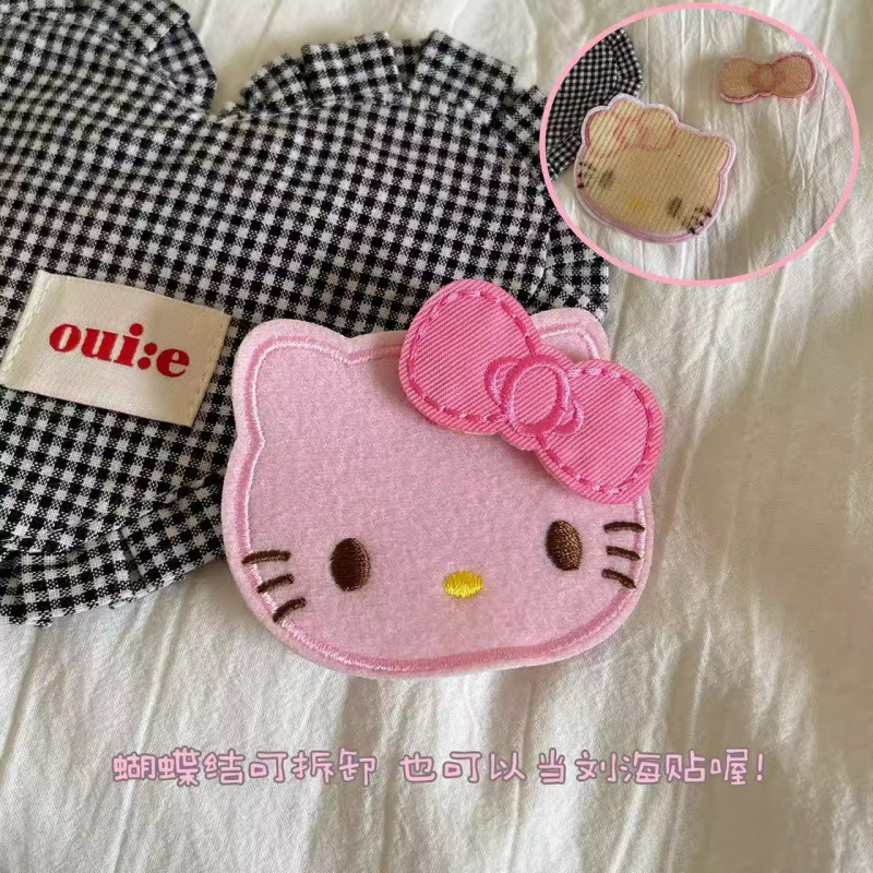 扁头天菜韩系蓝色条纹kitty带齿防滑宽边发箍女高颅顶头箍发卡|undefined