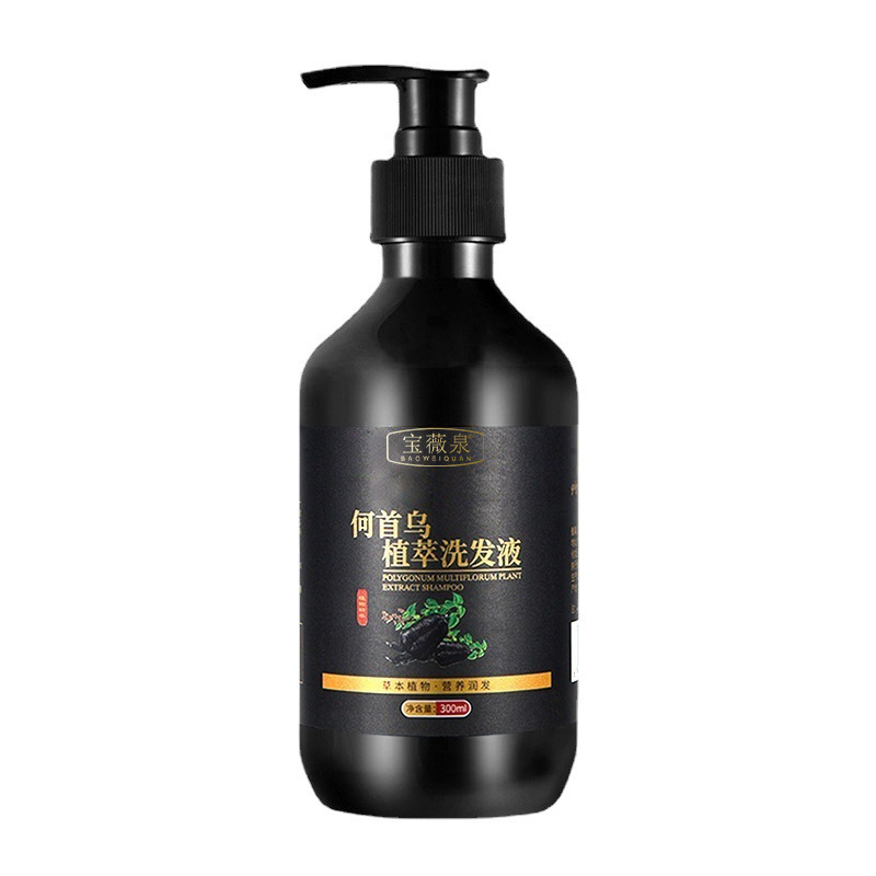 Champú de Polygonum Multiflorum Control de Aceite, Anti-caspa, Nutritivo para Cabello