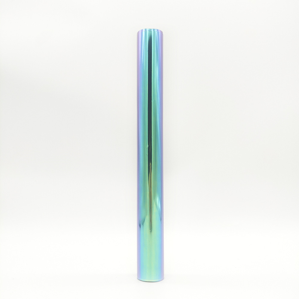 PVC布料镀铝膜耐刮金属膜海蓝幻彩转移膜鞋材辅料新材料