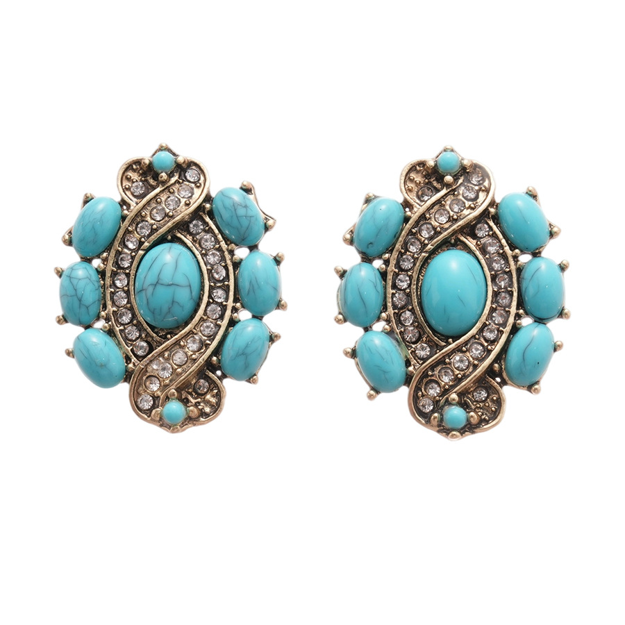 Medieval vintage diamantes elíptico conjunto retrógrado estilo palacio estilo de moda joyería universal temperamento nicho sentido de alta calidad