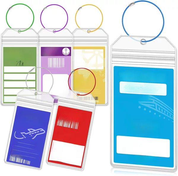Boarding Luggage Tag Pvc Label Hang Tag Travel Checked Anti-Loss Tag Suitcase Airplane Tag Pendant Logo