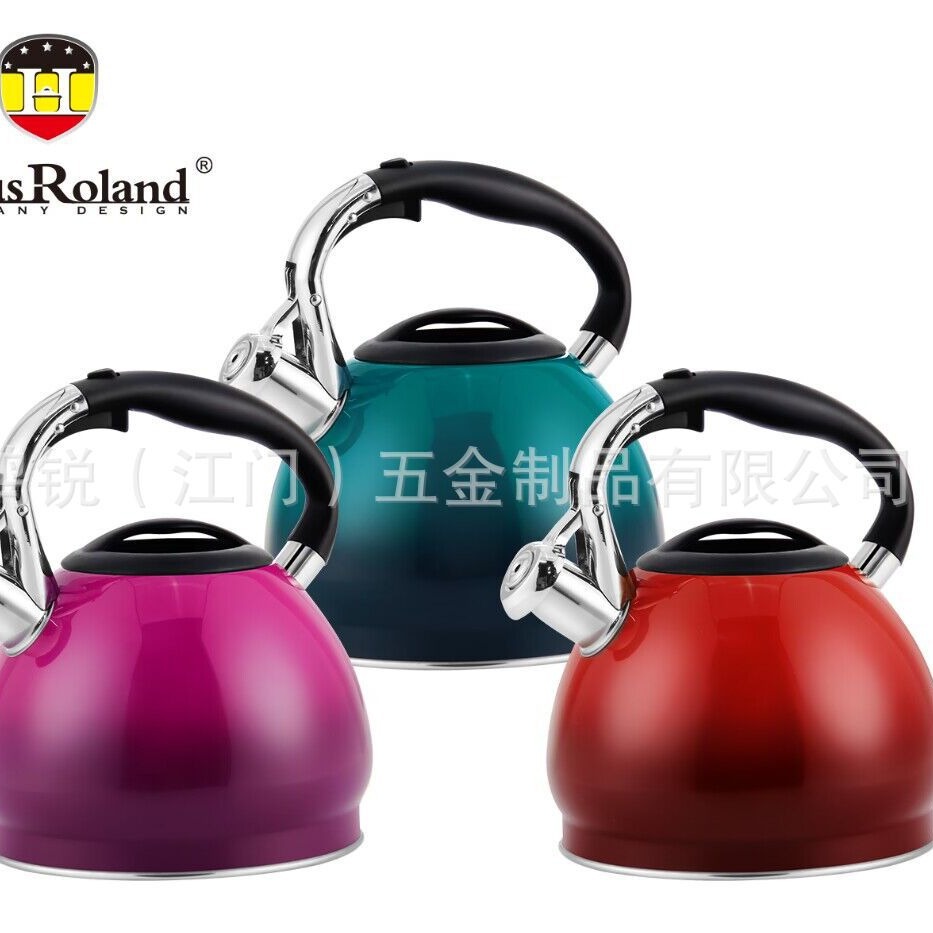 Fábrica de productos de hardware de Jiangmen 304 acero inoxidable agua hirviendo kettle fuente de fábrica de flauta en stock