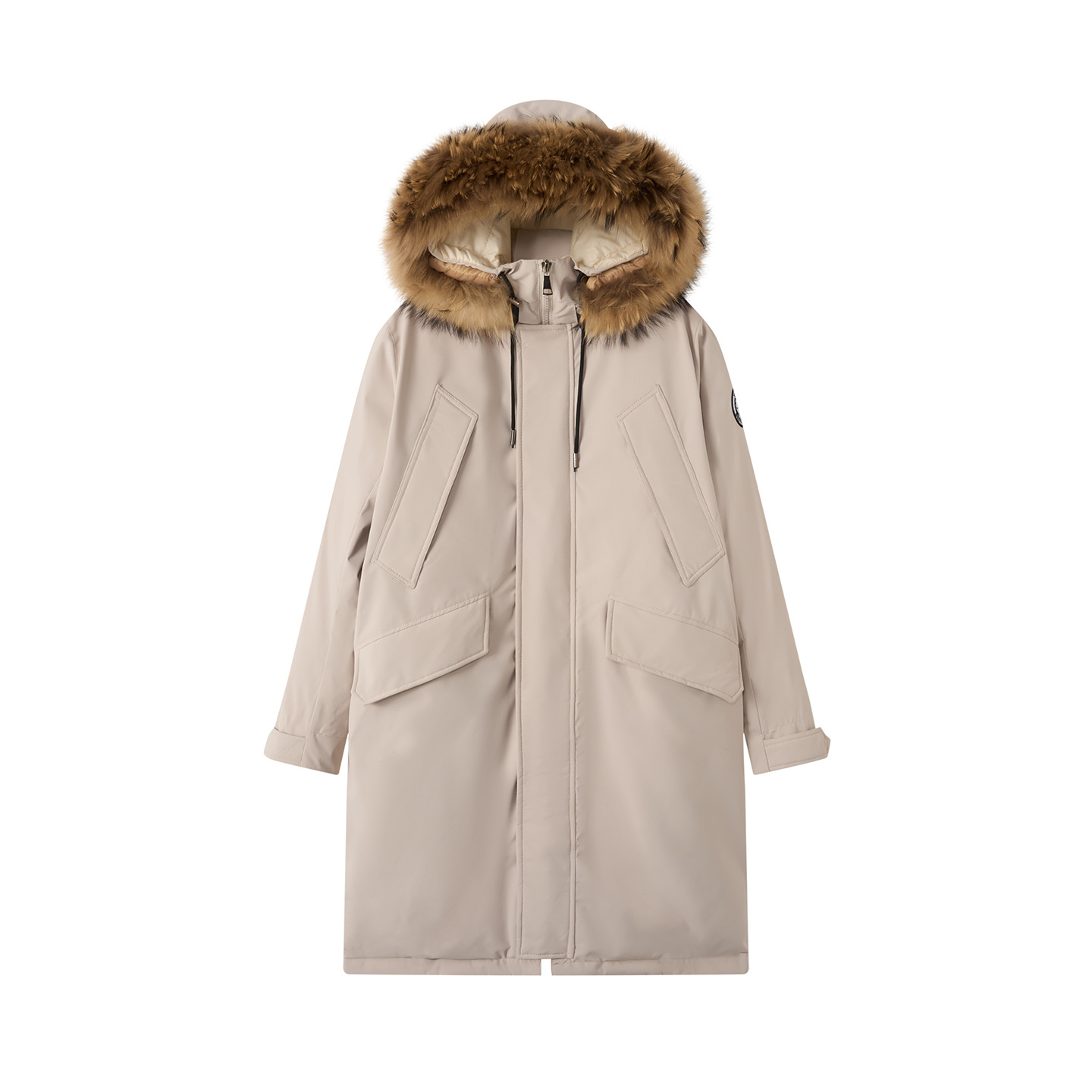Largo sobre la rodilla de cuello de cabello de asalto de algodón mujer 2025 invierno nuevo estilo coreano suelto engrosado ropa de algodón de pluma de moda image 5