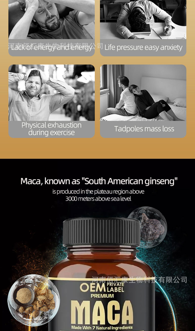 黄精玛咖胶囊OEM加工