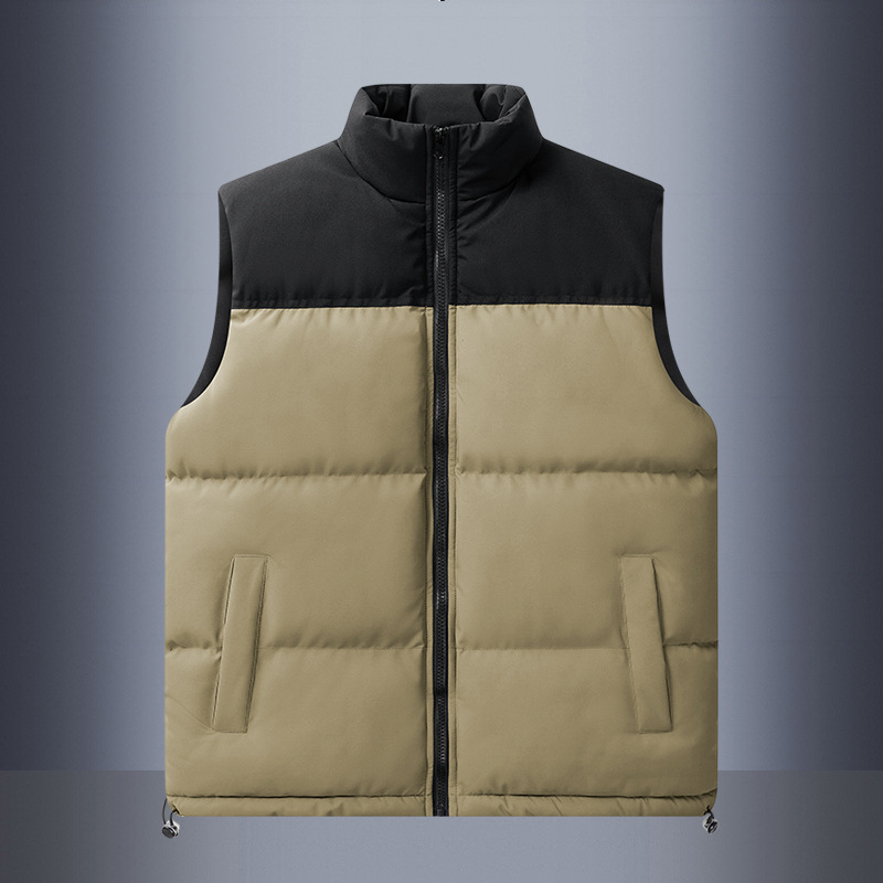 Produttori di abbigliamento maschile taglie forti uomo e donna stesso stile cotone gilet in cotone moda per giovani e di mezza età tempo libero consegna garantita_voghion.com