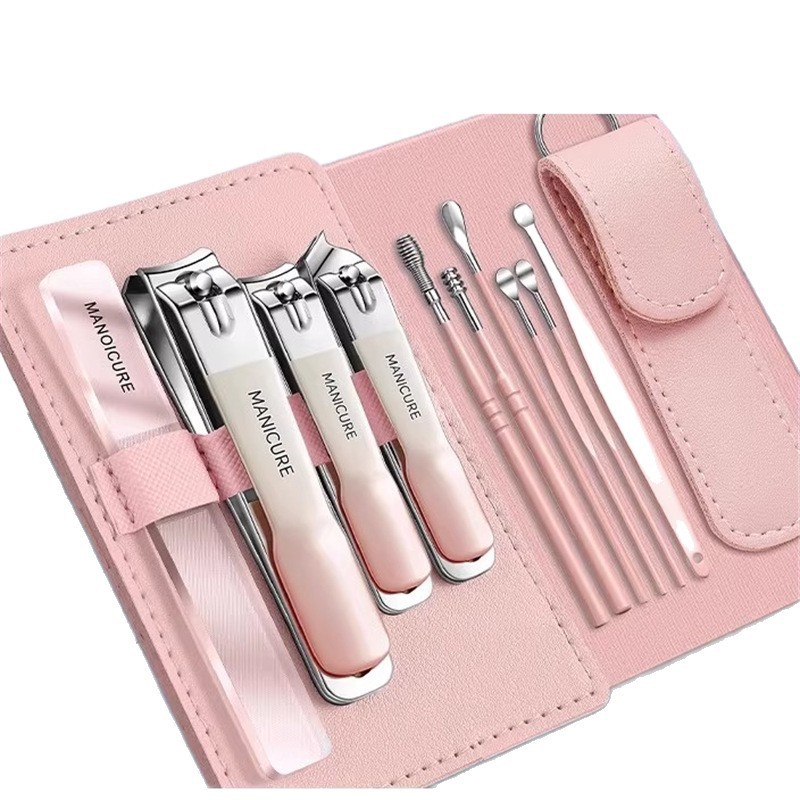 Nuevo conjunto de cortadores de uñas para hombres, herramientas de uñas caseras, tijeras de uñas individuales, cucharas de orejas, dos en una herramienta de uñas image 6