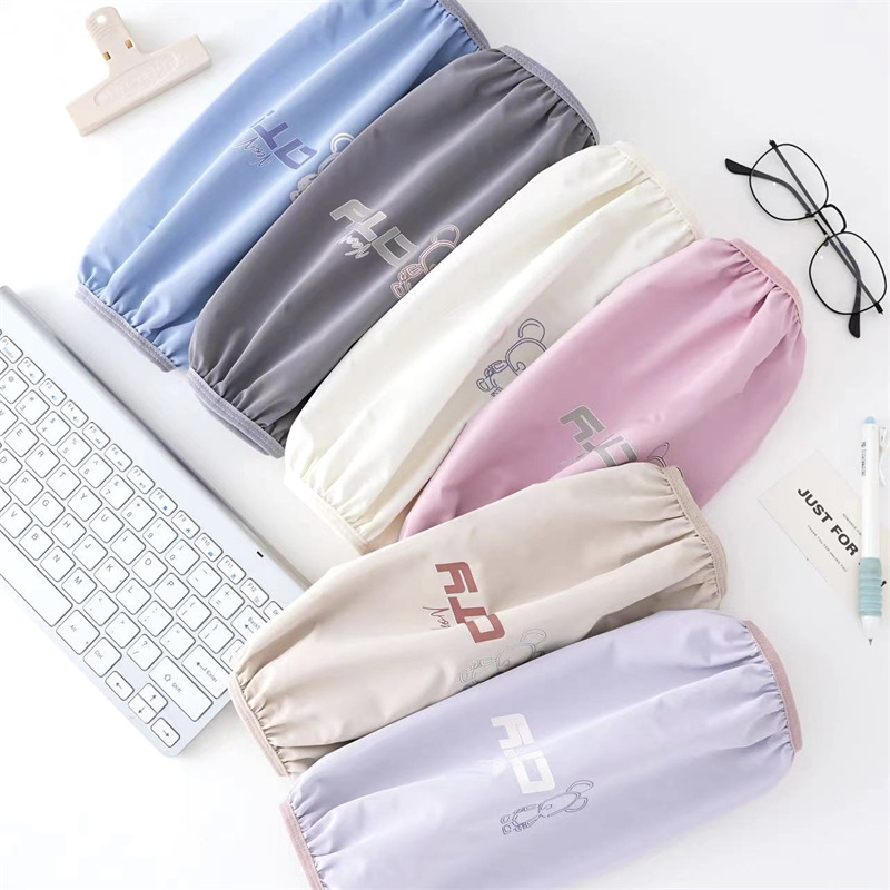 Franela impermeable bordada cocina del bebé de los hombres de las mujeres largo oversleeve mangas de la mano de los niños al por mayor estudiante Otoño e Invierno