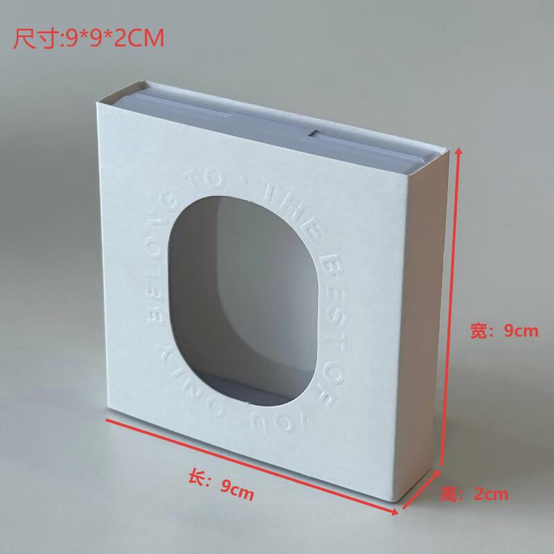 现货镂空透明开窗抽拉展示饰品珠宝穿戴甲项链首饰悬浮封套包装盒|undefined