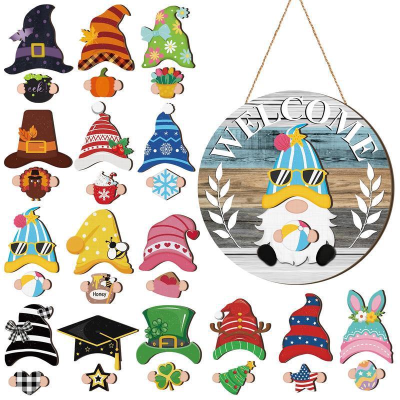 Christmas Halloween 35pcs Interchangeable Welcome Sign|undefined