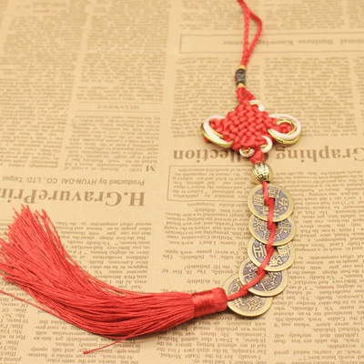 Emperors Money Pendant Real Copper Decoration: Car hanging