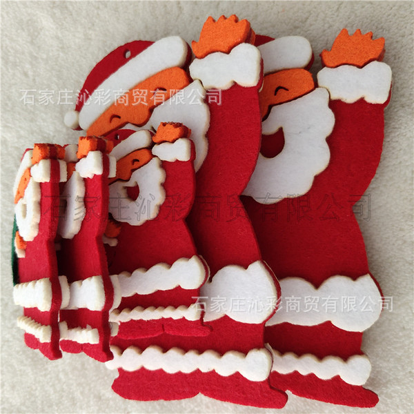 Christmas series non -woven felt keychain felt Christmas keychains…