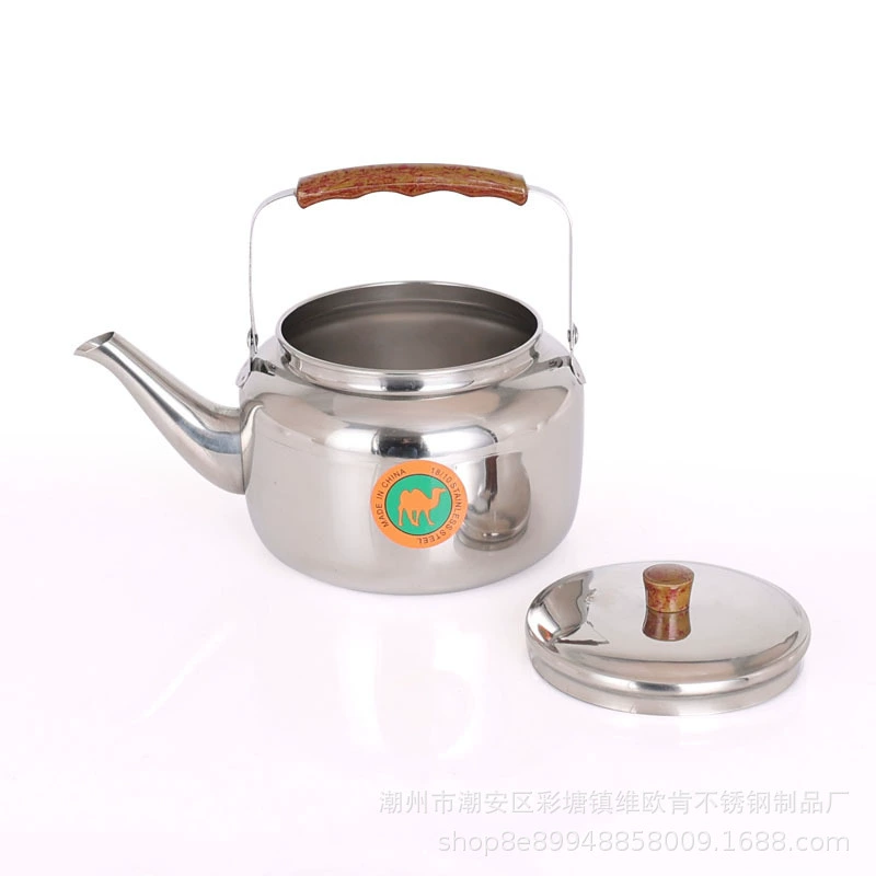 201 бытовой чайник с лилиями из нержавеющей стали старомодный чайник Газовая-электрическая индукционная плита двойного назначения Чайник ресторанный чайник