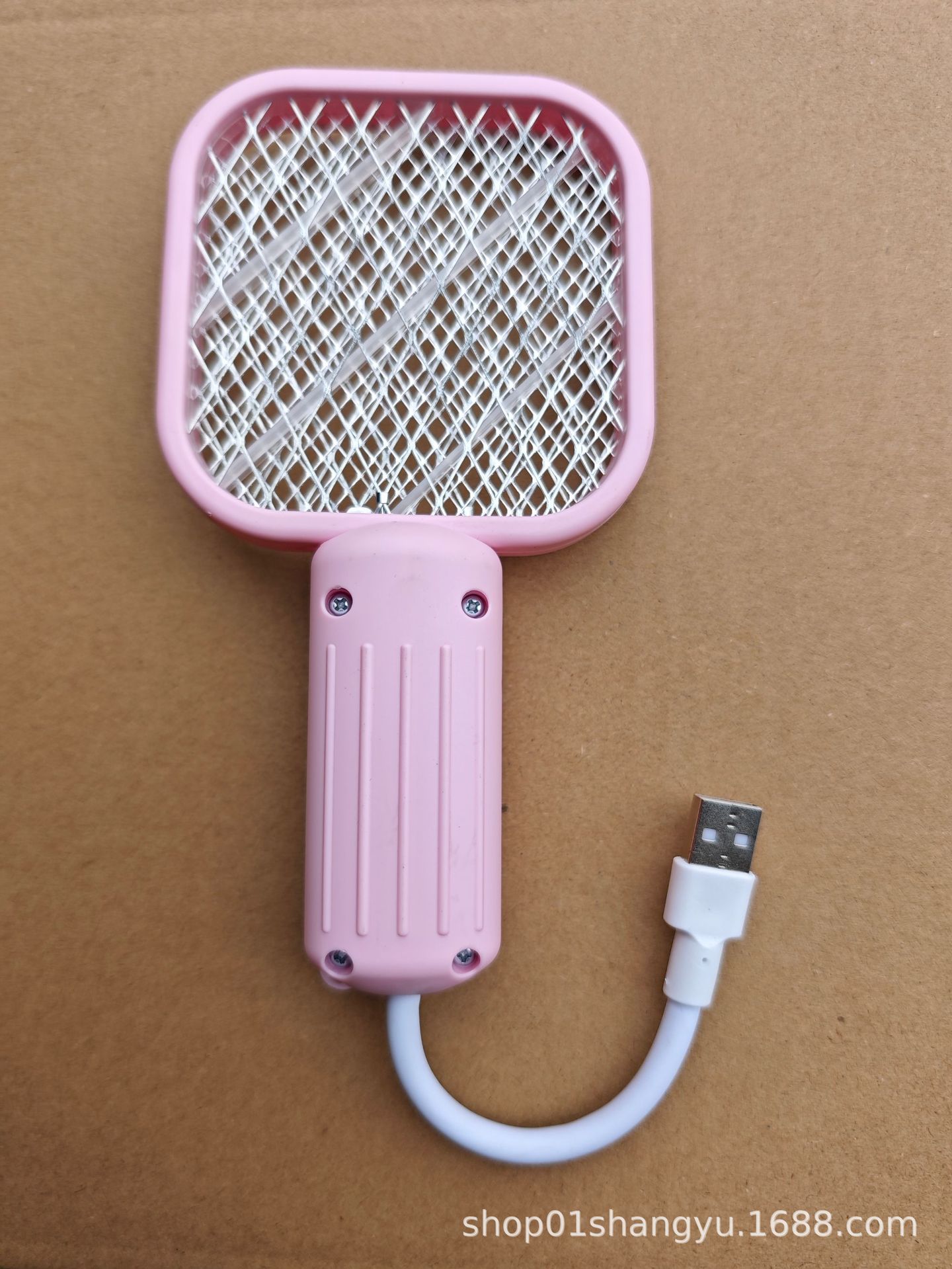 Pink [powerful purple light mosquito trap lamp] portable★car-mounted