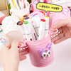 Cartoon table pens holder, jewelry for elementary school students, stationery, storage box, brush, storage system