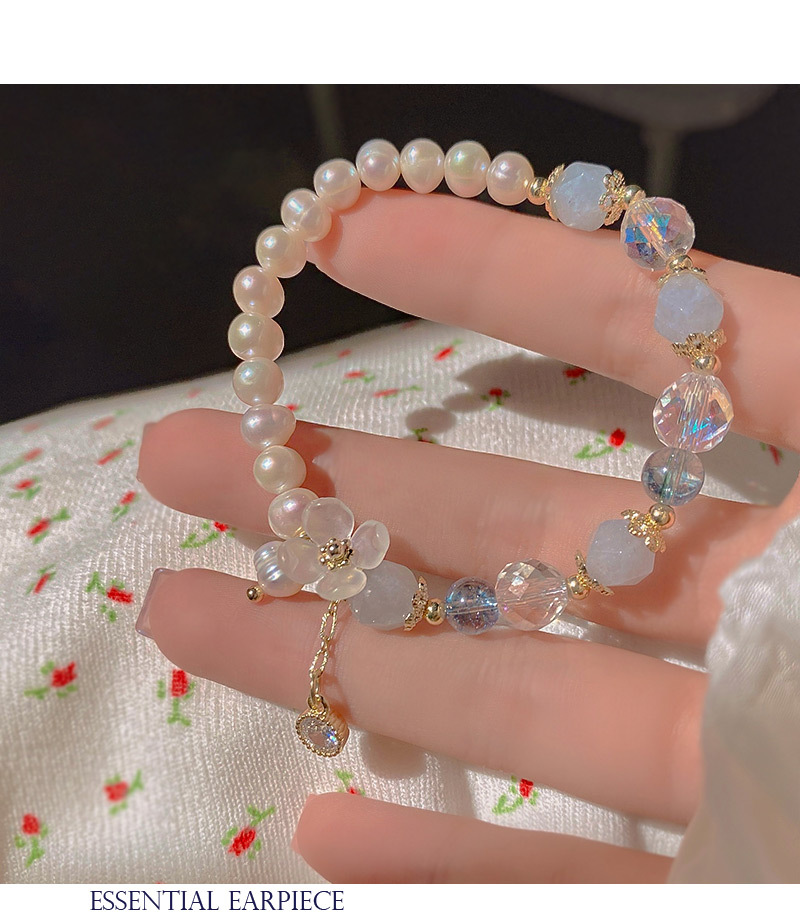 Elegant Flower Pearl Beaded Bracelets