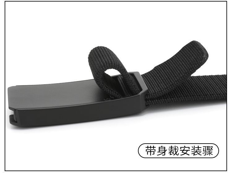 Baluma hochelastischer Segeltuch-Ledergürtel für Herren Nylon-Taktikgürtel modischer Doppelschnallengürtel vielseitiger Hosengürtel