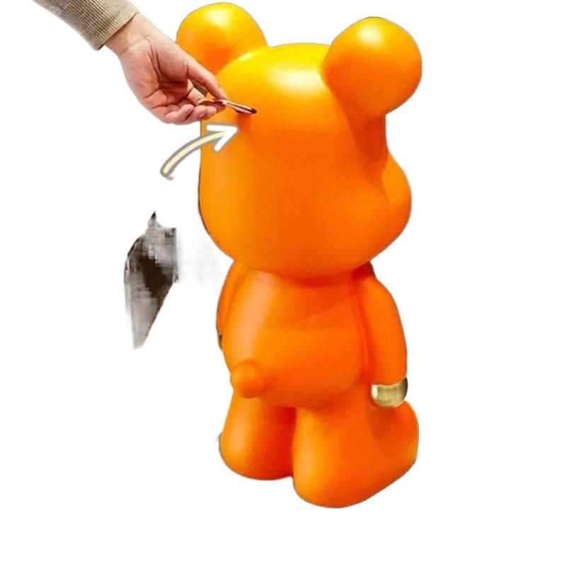 暴力的なクマの貯金箱は出入りのみ、インターネット有名人の家庭用装飾品、新しい家、賃貸住宅、子供、女の子|undefined
