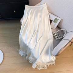 新款新中式国风气质汉服改良国风花边古典民族风淑女百搭半身裙