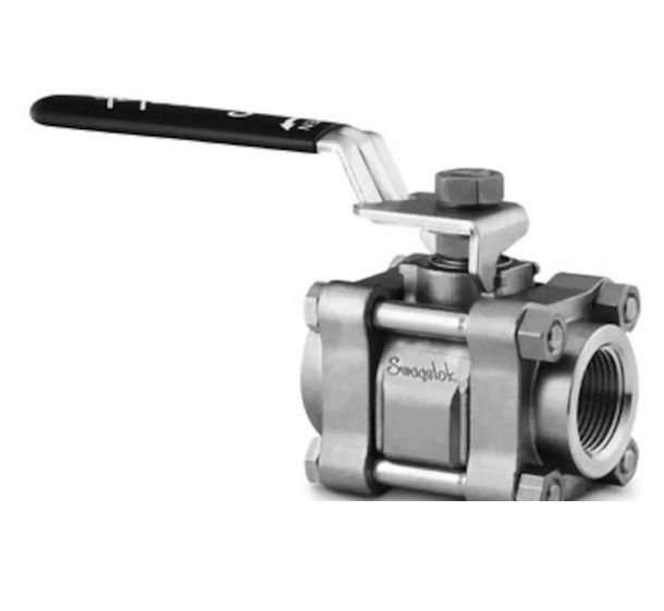 世伟洛克SS-62TF4不锈钢3件式60系列球阀TFE阀座1/4in.FNPT内螺纹