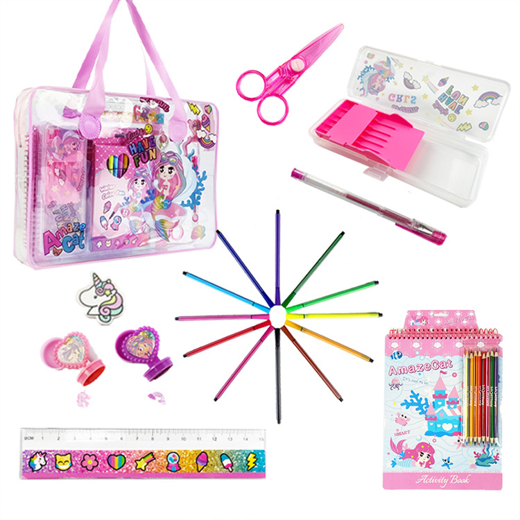 Set de Papelería con Bolso de PVC para Oficina y Escuela image 1