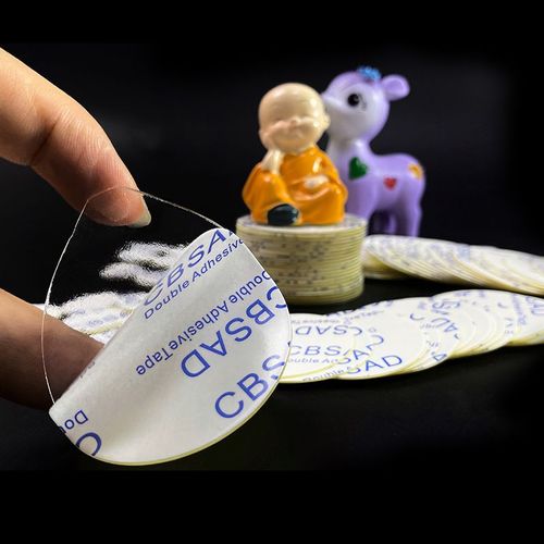 CBSAD transparent acrylic double-sided adhesive circular square Spring Festival wedding balloon character fixing sticker