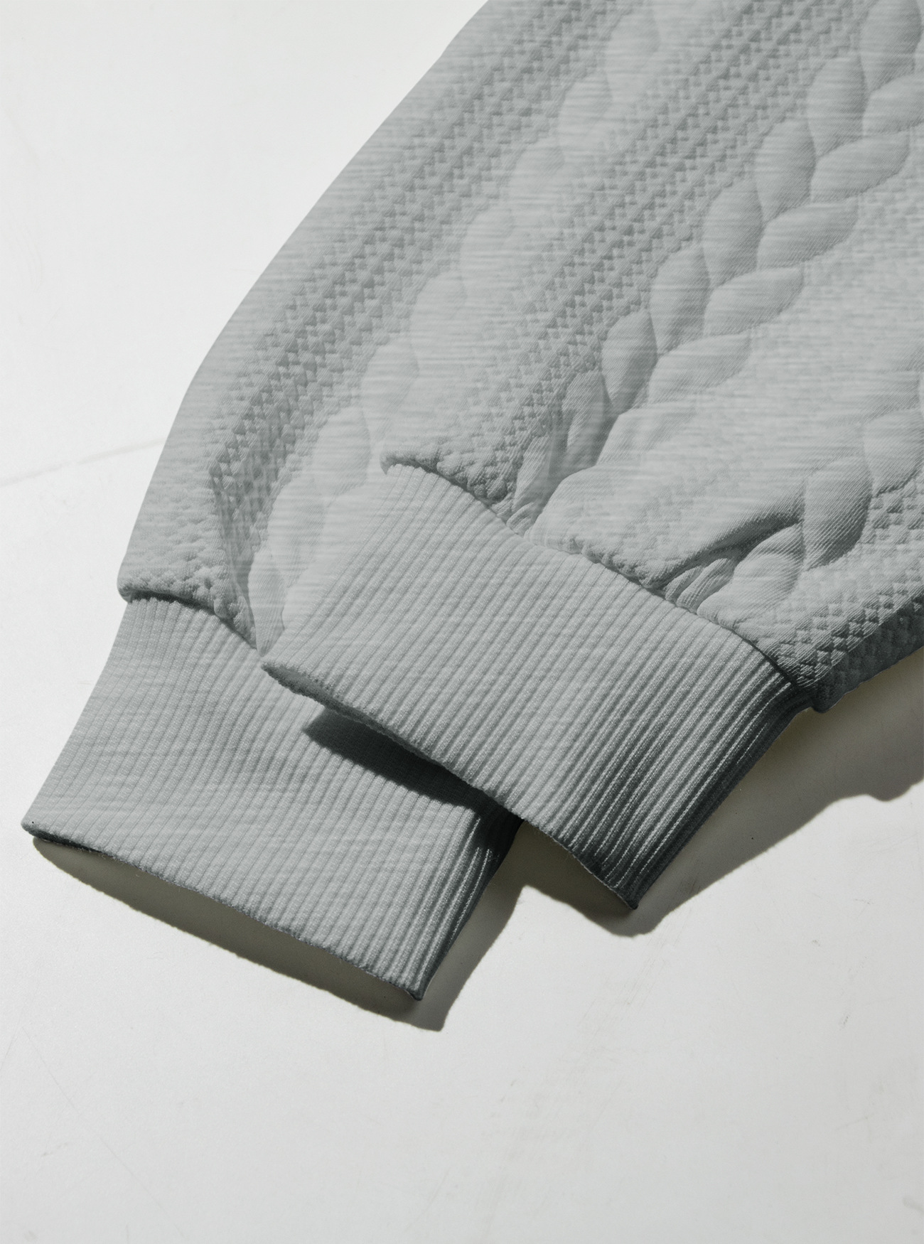 Pull en maille rétro pour homme col montant casual patchwork_voghion.com