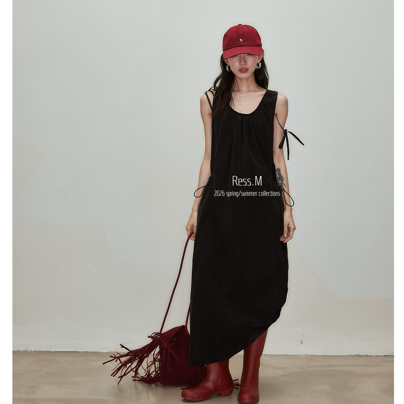 Ress.M Skirt with a High-End Texture, 2026 Early Summer New Style, Exquisite Drawstring Pullover Thirteen-Row Dress for Women Ress.M Skirt with a High-End Texture, 2026 Early Summer New Style, Exquisite Drawstring Pullover Thirteen-Row Dress for Women