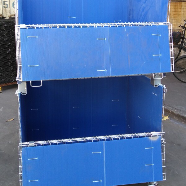 Factory direct sales folding storage cage metal turnover box…
