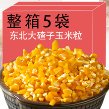 东北正宗粘黏大碴子玉米粒笨小碴糁新红花芸豆小粒茬碴粥健康杂粮