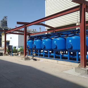 Full-automatic vertical backwash filter Straight-through blowdown and decontamination valve High efficiency decontamination filter