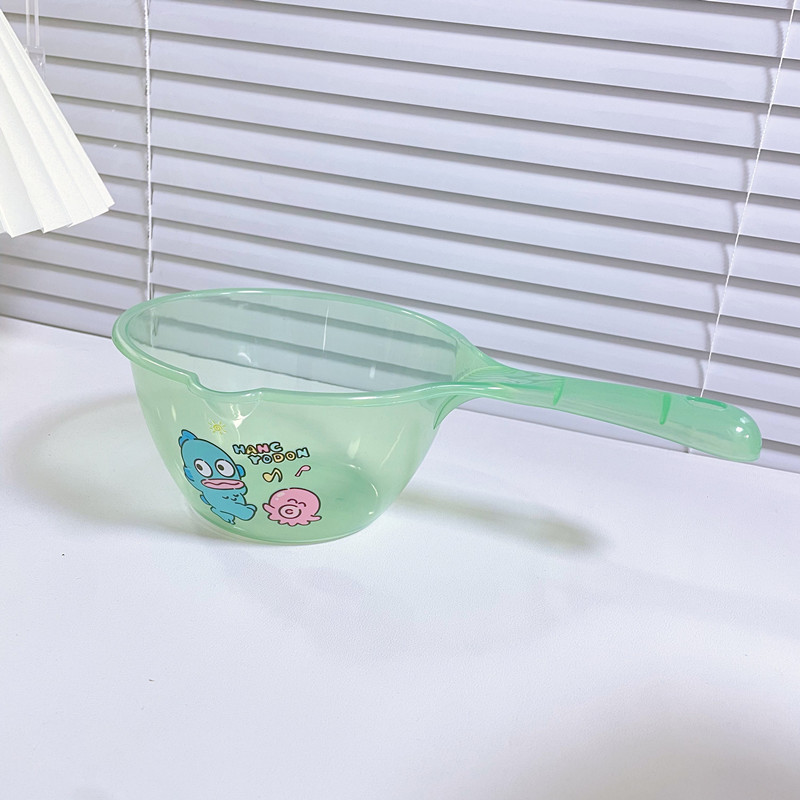 家庭用キッチンプラスチックスクープ透明ロングハンドル深水スクープ水の戦い流水スクープ漫画シャンプースプーン|undefined