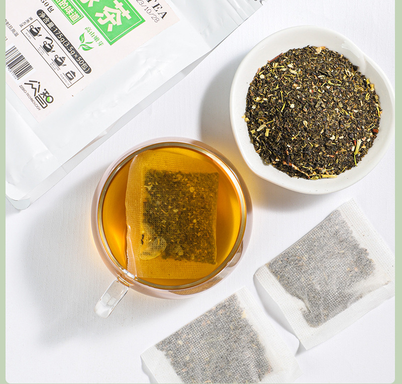 Jasmine Green Tea Mo Li Hua Cha 50 Teabags 3.5g Each Fragrant Floral Blend for Daily Brewing in use